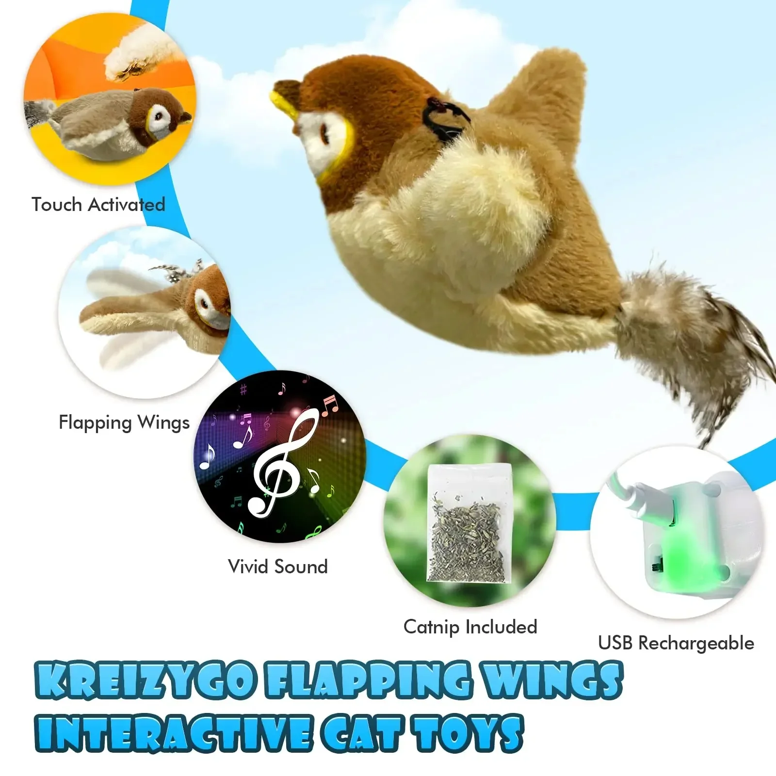 Interactive Bird Cat Toy - Image 2