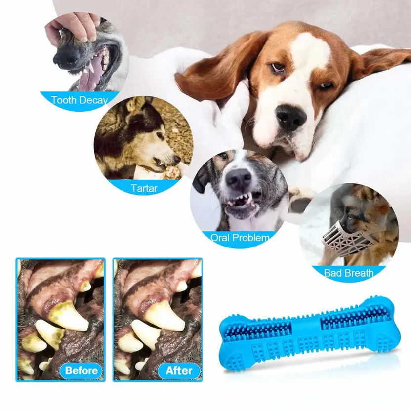 Soft Rubber Dog Toothbrush - Image 4