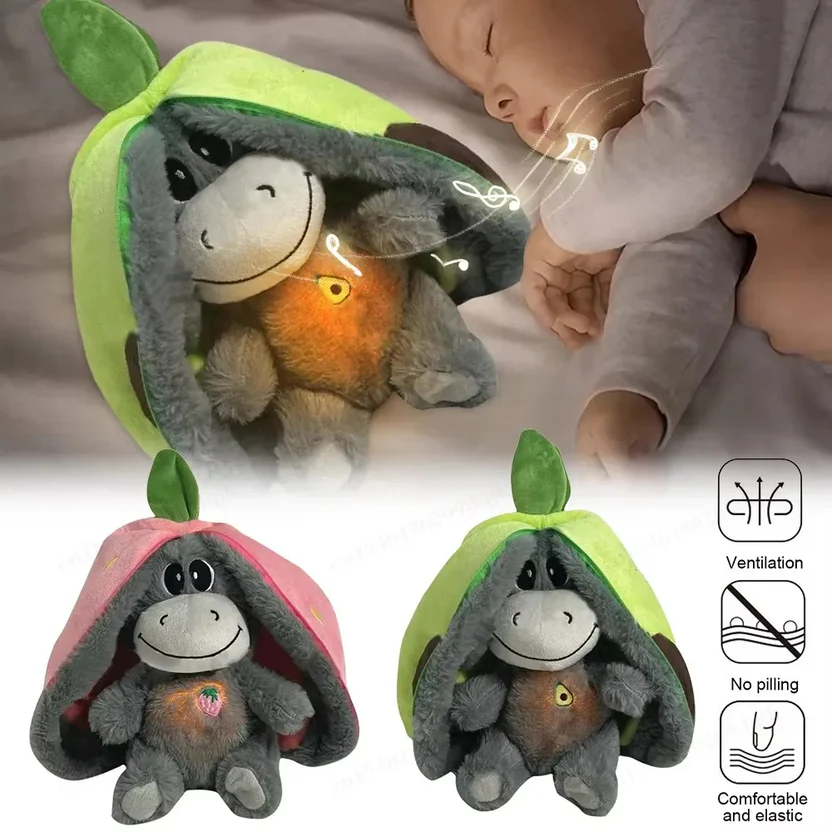 Strawberry Donkey Breathing Plush Doll - Image 2