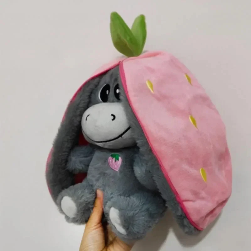 Strawberry Donkey Breathing Plush Doll - Image 4